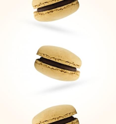 Cuorenero 3 Macaron Gusto Cacao | Macaron Senza Glutine al Cioccolato | Cioccolatini in Scatola Regalo | Biscotti Macaron in Astuccio - 42 Gr.