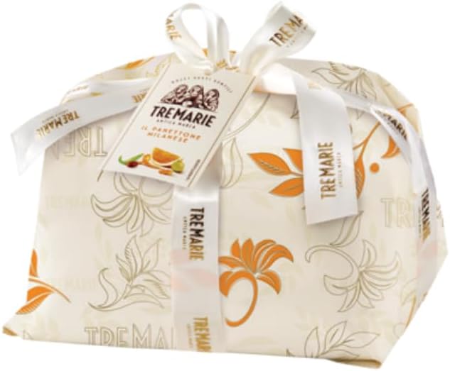 Panettone Tre Marie Il Panettone Milanese Basso Incartato a Mano 750 g