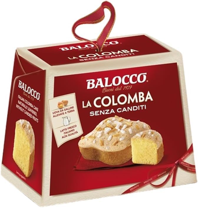 Balocco La Colomba Senza Canditi, Dolce Pasquale Tradizionale, 100g (3 Pezzi)
