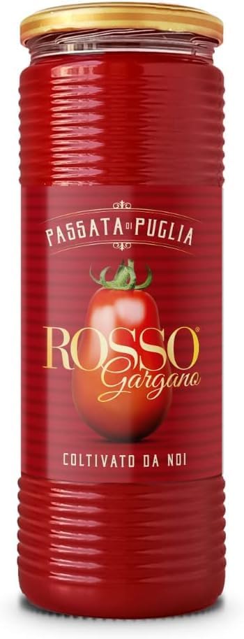 Passata di Pomodoro Di Puglia Rosso Gargano Tradizionale 6 bottiglie Da 690 Ml