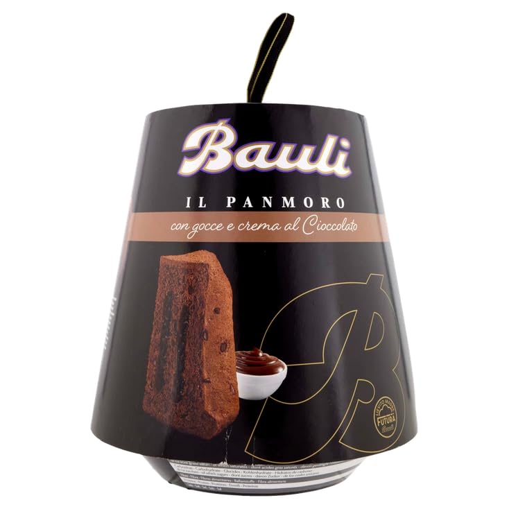 BauIi Panmoro Farcito Pandoro con Gocce e Crema al Cioccolato 750g