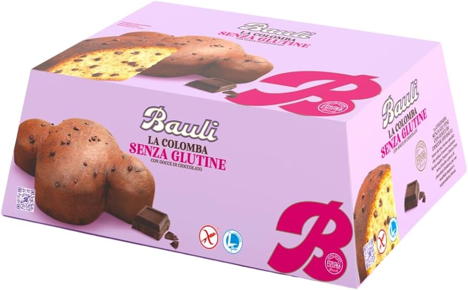 BAULI - Colomba Senza Glutine Con Gocce di Cioccolato 450 g
