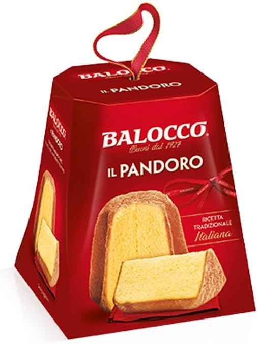 12 X Mini Pandoro Balocco 80 gr piccola e soffice bontà mini pandoro per anticipare le feste del Natale Ideale per grandi e piccini prodotto dolciario da forno a lievitazione naturale