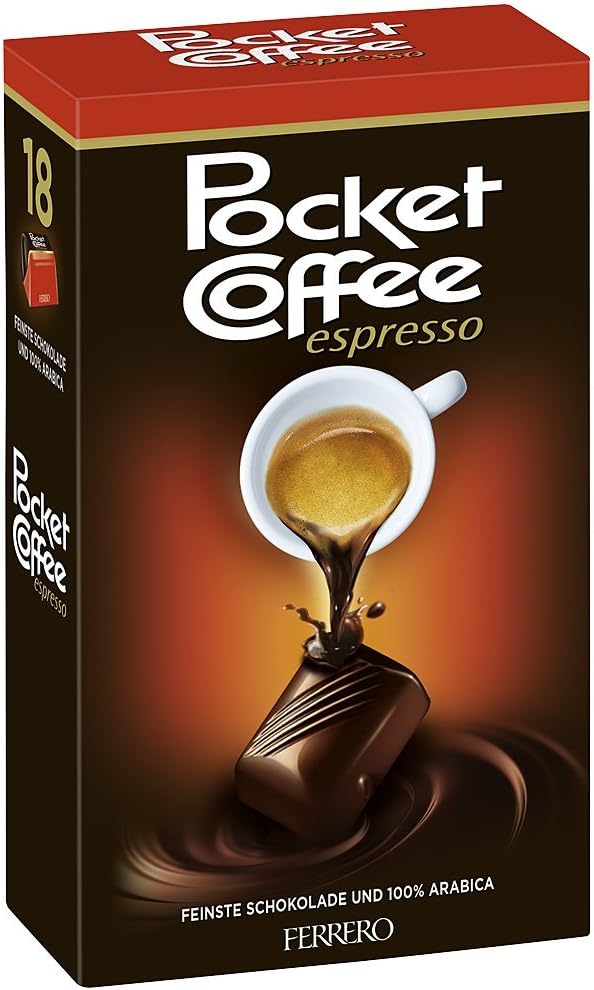 Pocket Coffee - Espresso, 100% Arabica - 18pz - 225 g