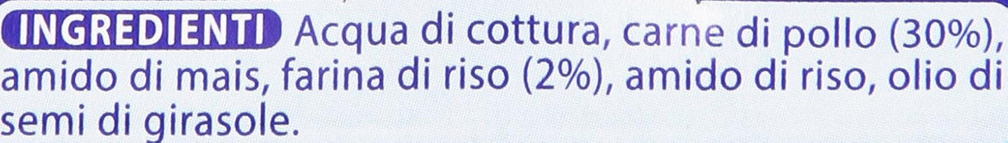Mellin - Alimento per l'infanzia, omogenizzato con carne di pollo e farina di riso - 160 g 2 vasetti