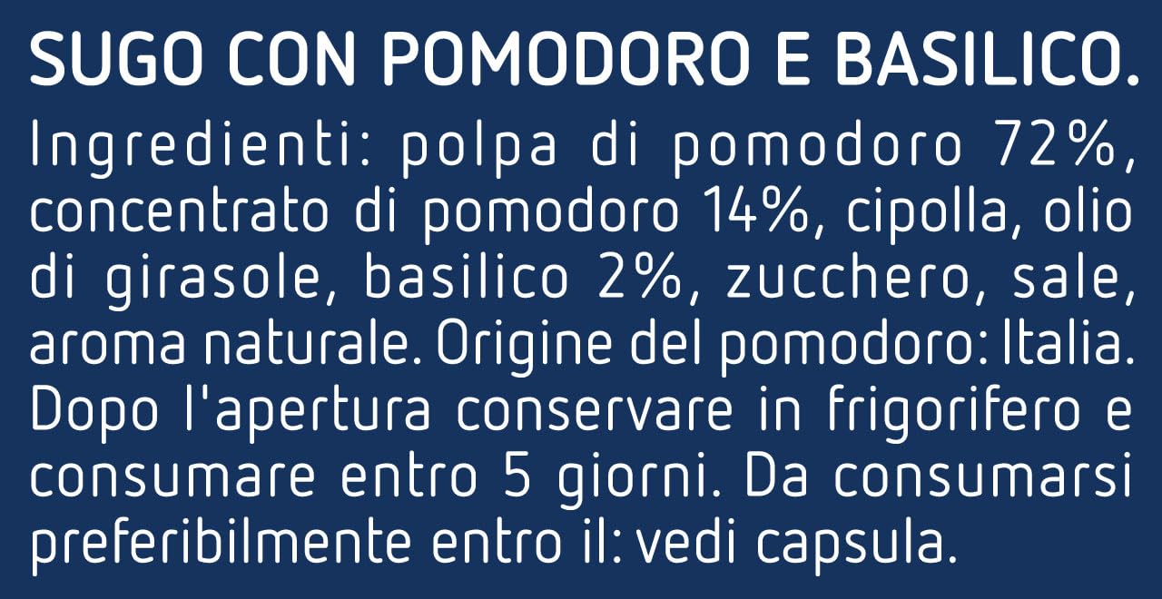 Barilla Sugo al Pomodoro e Basilico 100% Italiano, Sugo Pronto per Pasta, 6 Barattoli da 400 g (Confezione da 3)