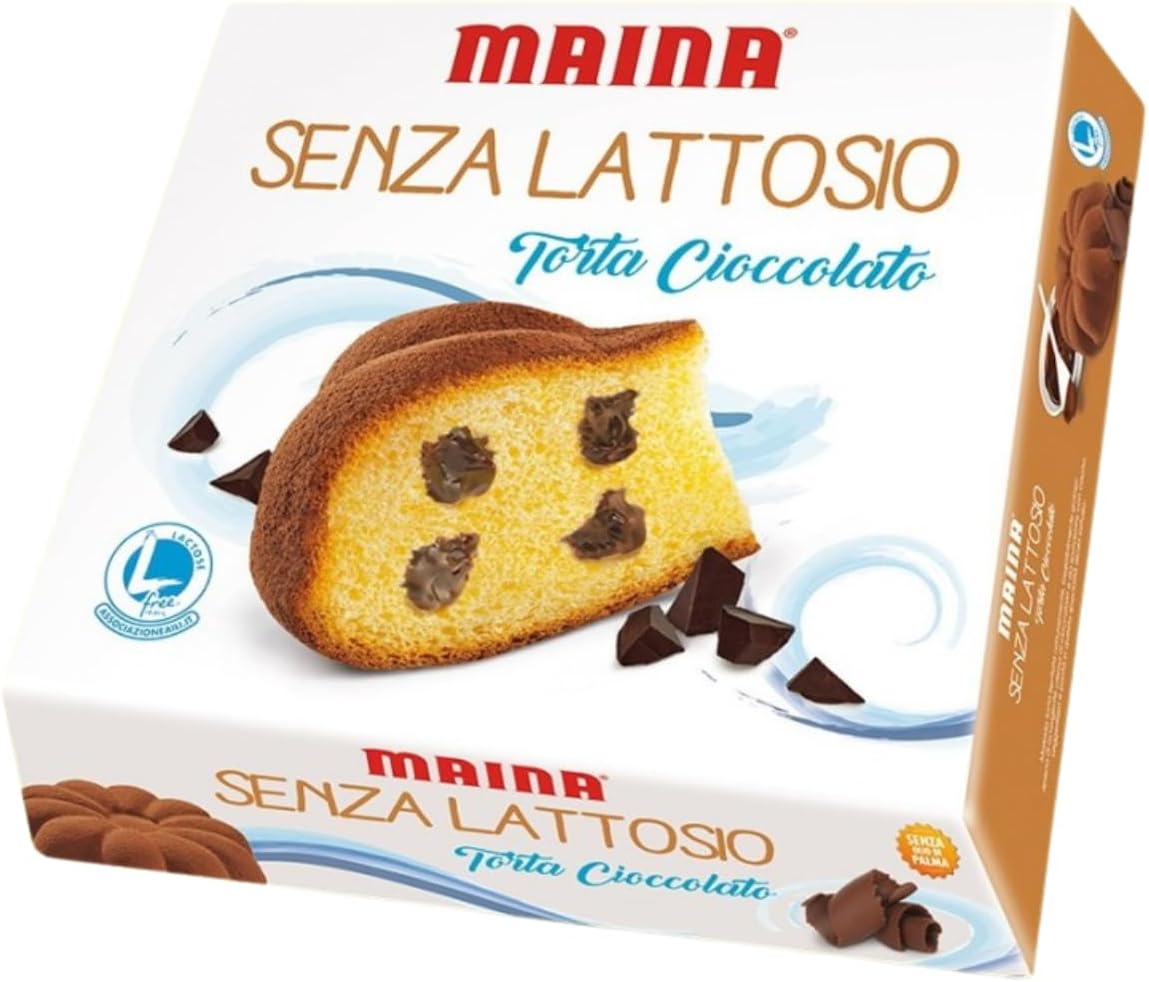 TORTA MAINA SENZA LATTOSIO 400 GR TORTA AL CIOCCOLATO RICCA CREMA SENZA LATTE