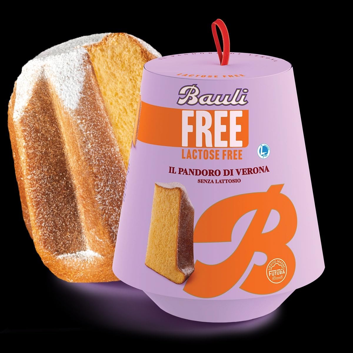 Panettone classico Bauli 700 g senza lattosio + Pandoro senza lattosio Bauli 700 g per regalare alle persone intolleranti al lattosio tutto il gusto delizioso di questi dolci natalizio tradizionali