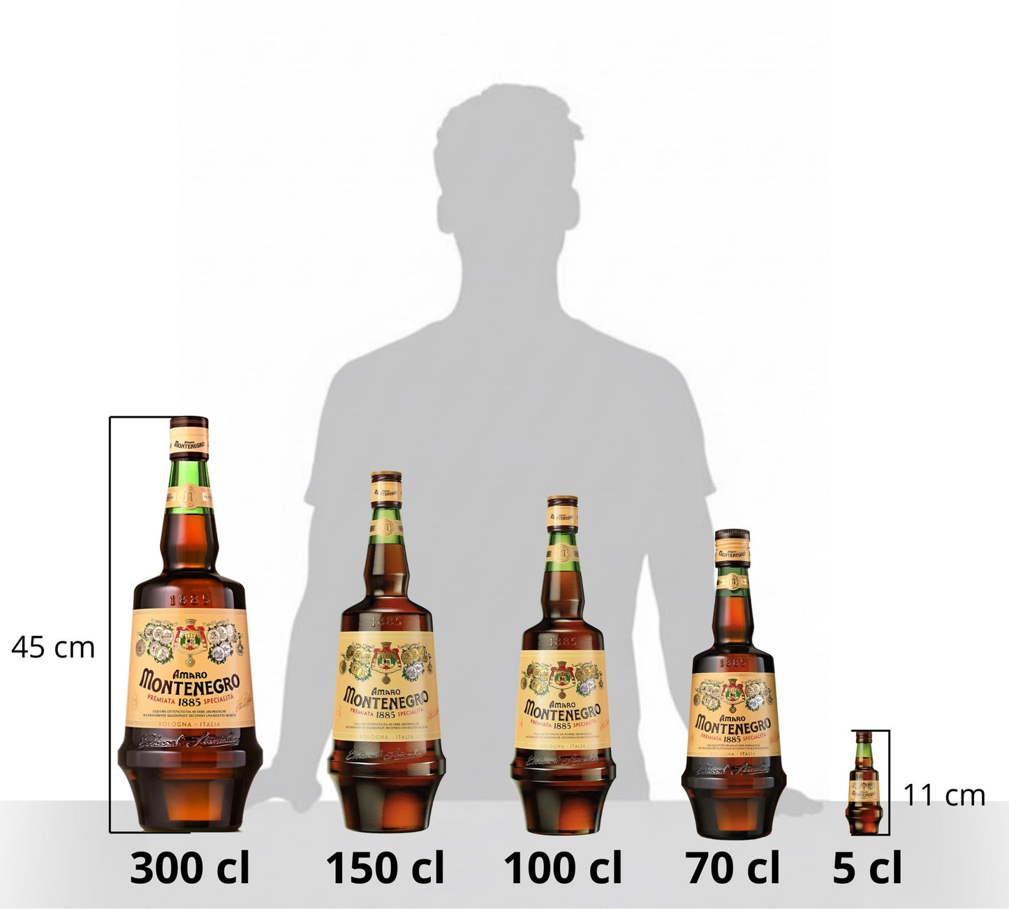 Amaro Montenegro 150cl - Liquore digestivo con 40 erbe aromatiche - 23% Vol