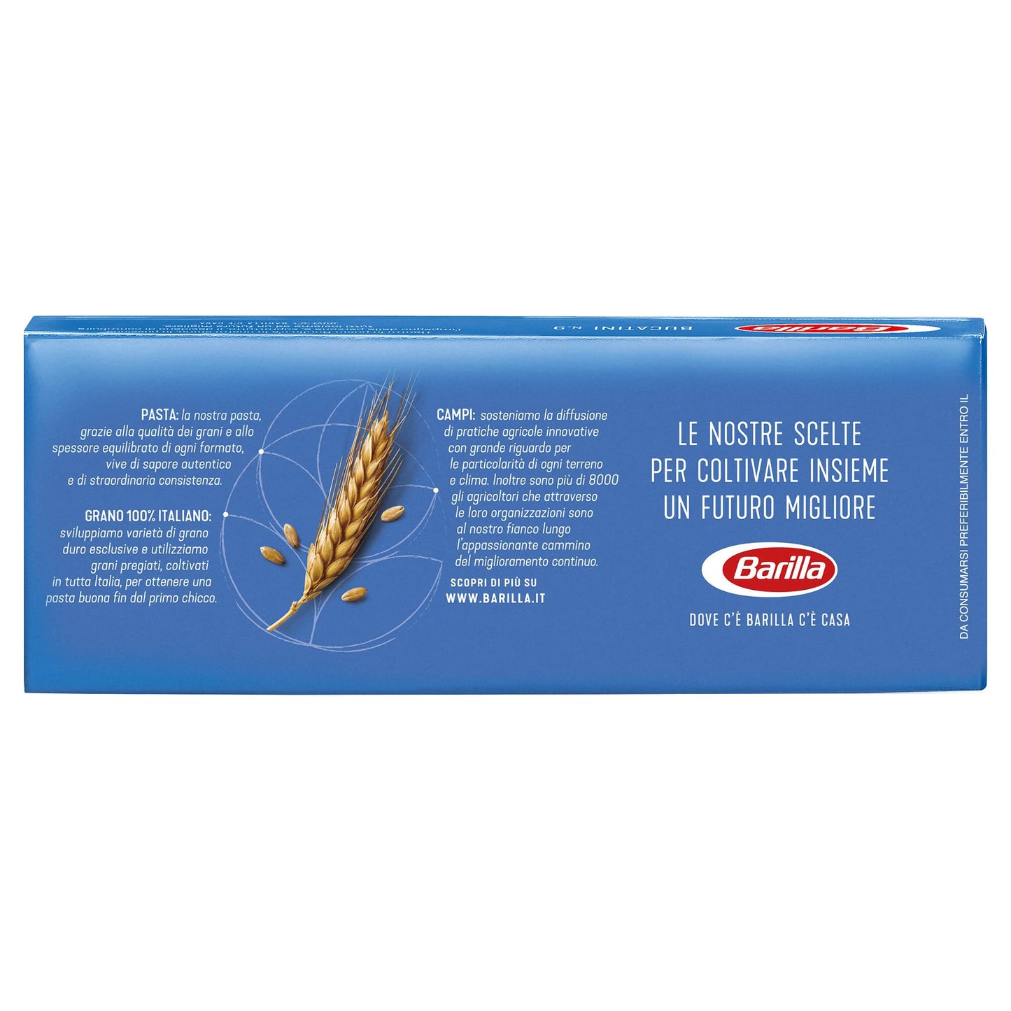 Barilla Pasta Bucatini N.9, Pasta Lunga di Semola di Grano Duro, I Classici, 500g (Confezione da 5)