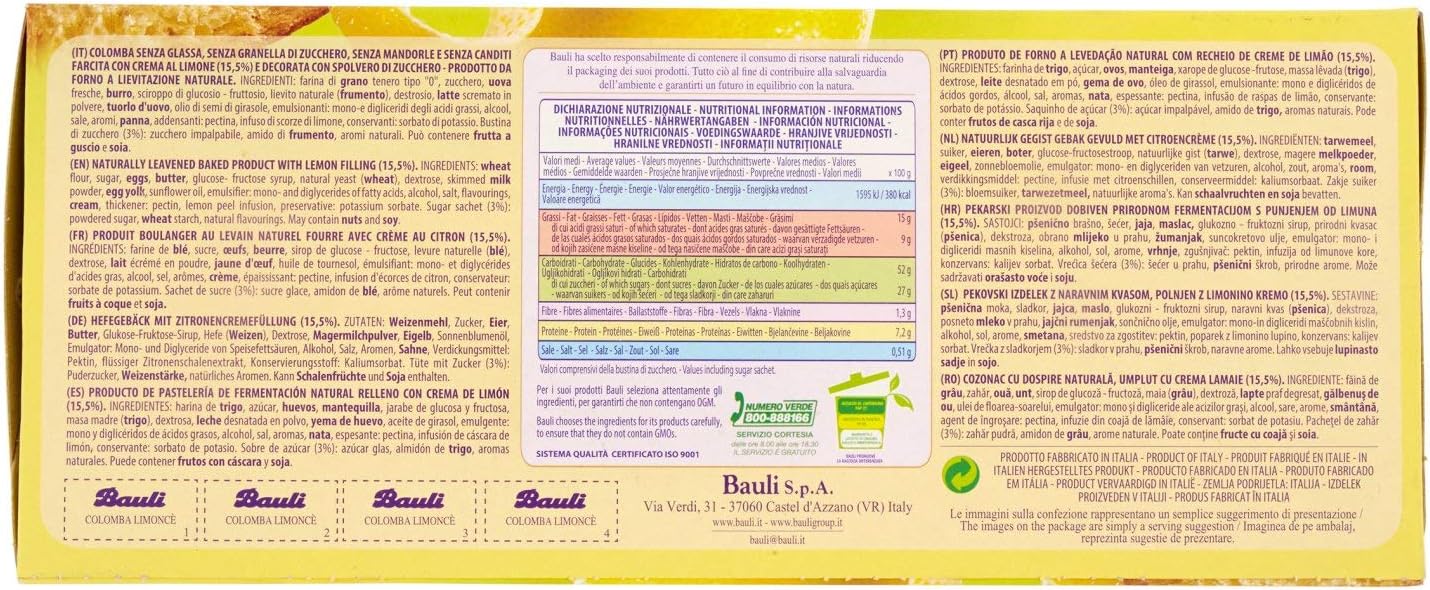 Bauli Colomba Crema di Limonce, 750g