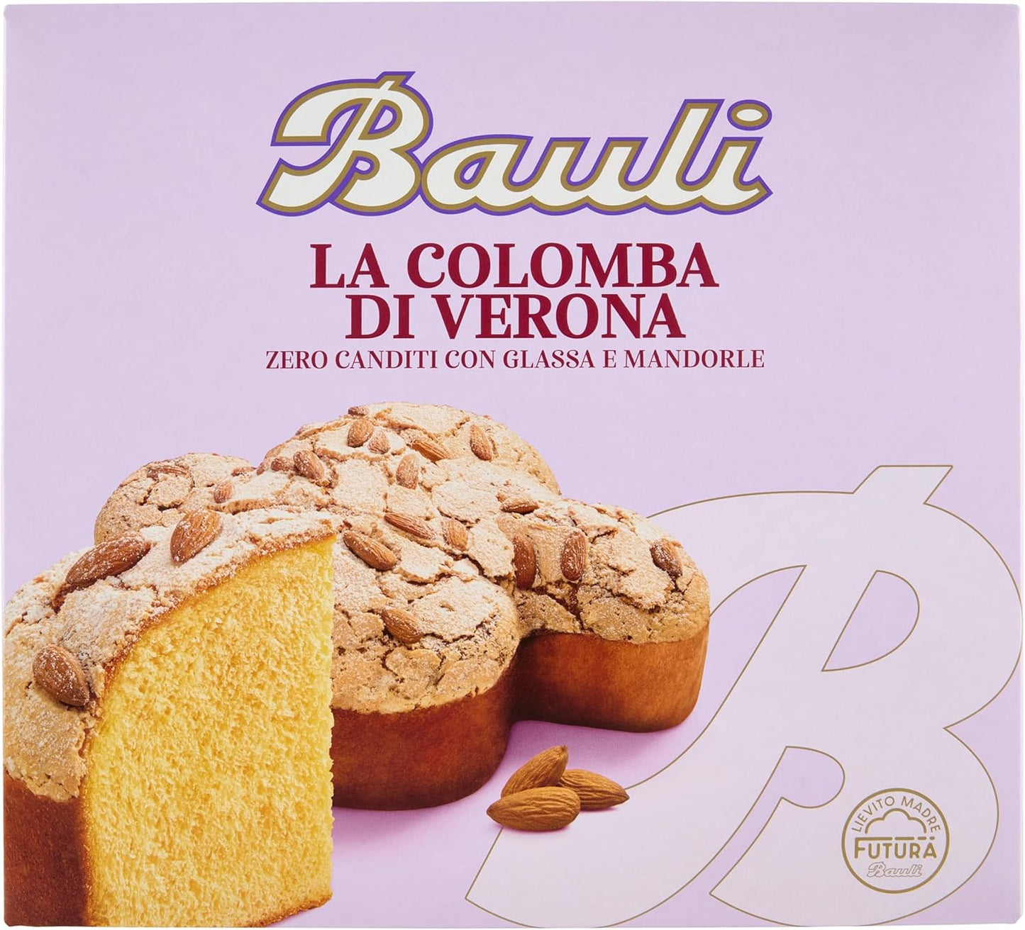 Bauli la Colomba di Verona Zero Canditi con Glassa e Mandorle 1 kg