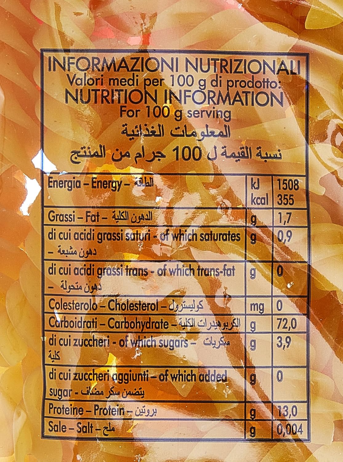 PASTA DIVELLA G500 N40 FUSILLI
