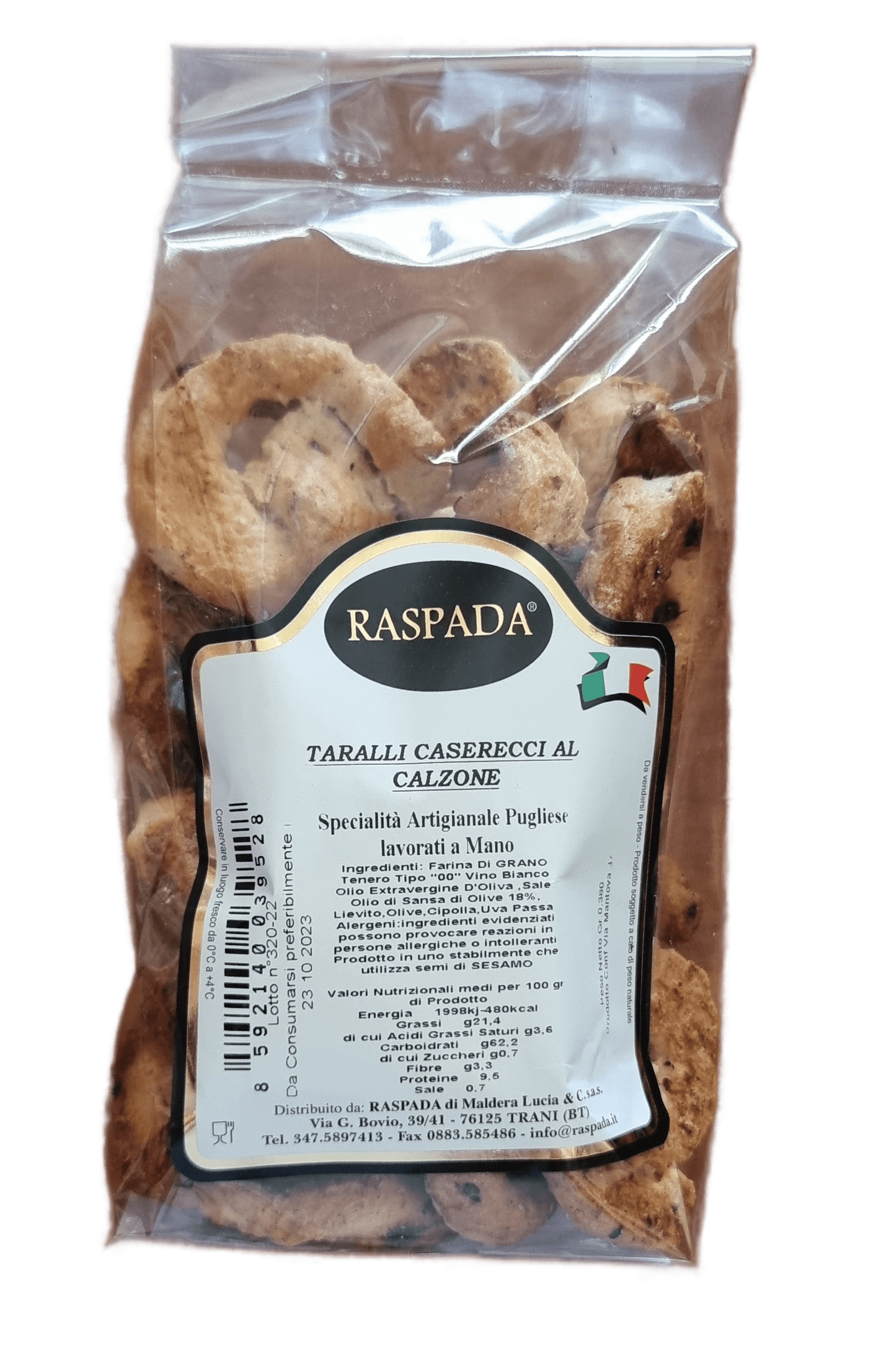 Raspada Taralli Artigianali Made in Puglia 1 conf. 380gr
