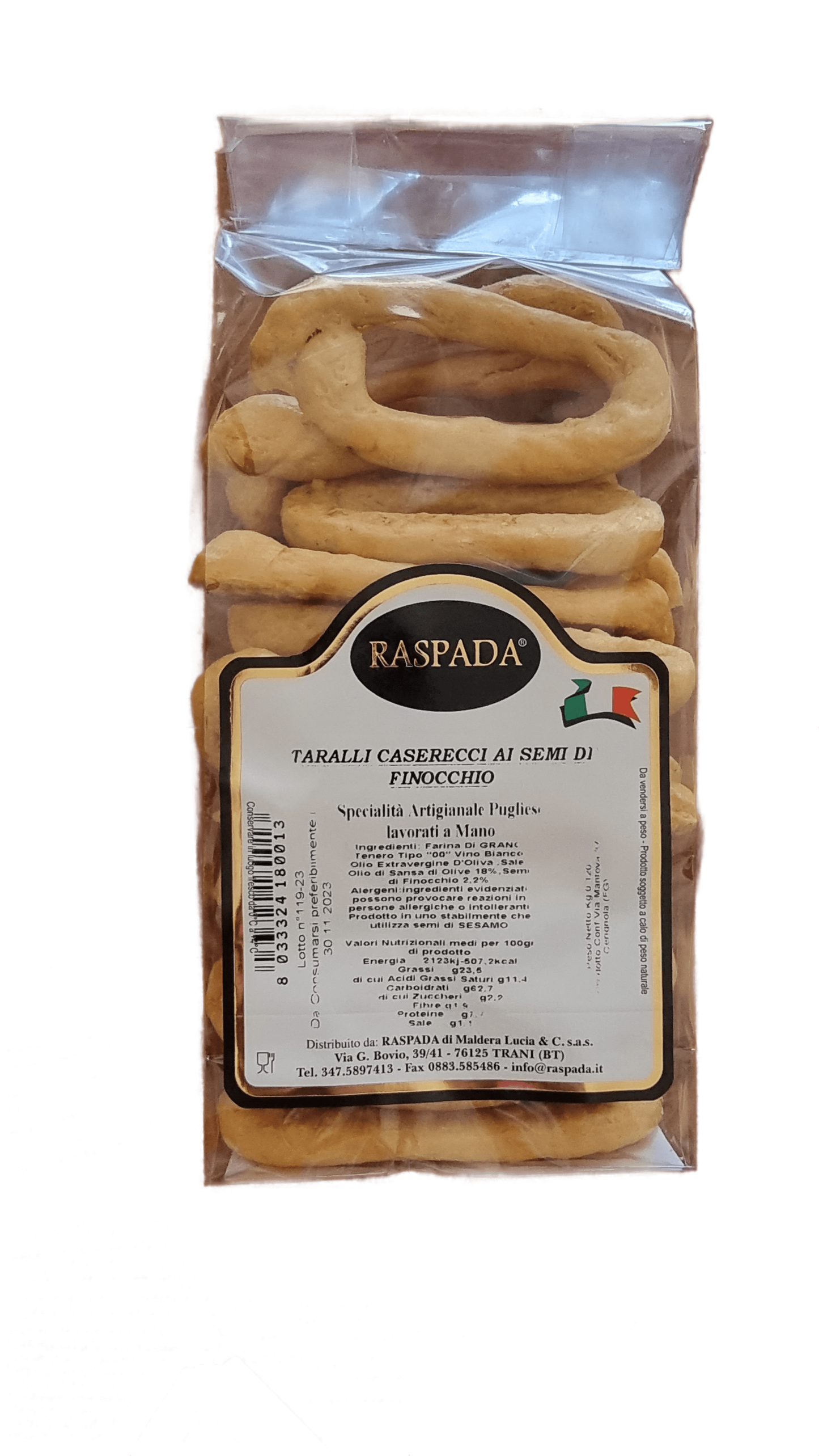 Taralli ai semi di Finocchio Raspada Promo