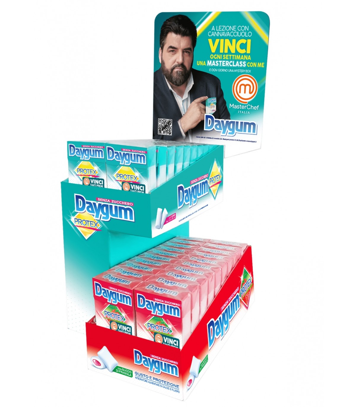 DAYGUM PROTEX ATTIVAZIONE CONF. 40 PZ. ASSORTITO CON 2 GUSTI