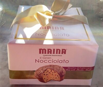 PANETTONE MAINA GOLD IL GRAN NOCCIOLATO 1 KG UVA GLASSA NOCCIOLE NATALE CANDITI