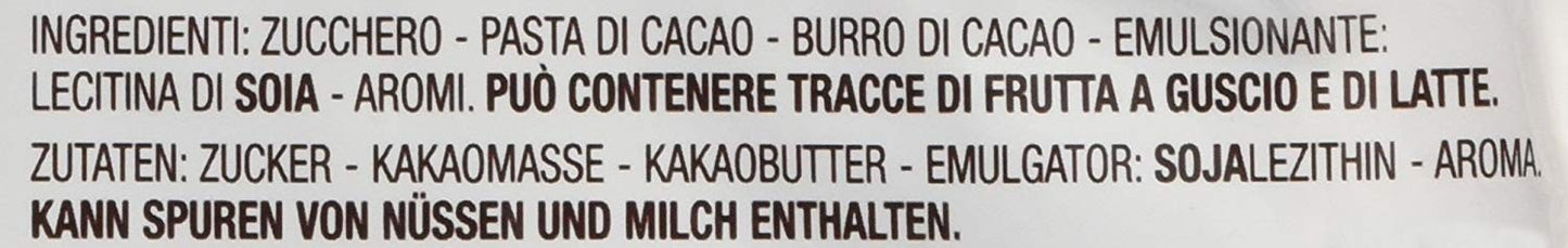 Zaini Cioccolato Emilia 400Gr Fondente