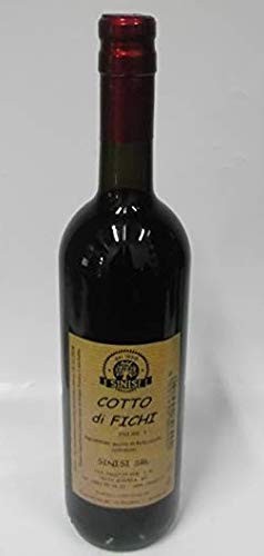 VINO COTTO DI FICHI INGREDIENTE CUCINA PER DOLCI BOTTIGLIA DA 75 cl MADE IN ITALY PUGLIA