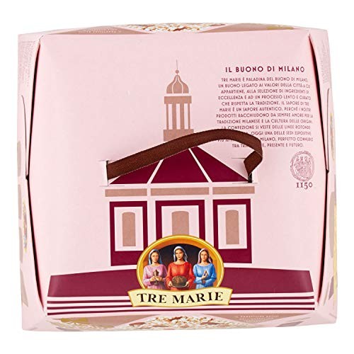 PANETTONE GLASSATO CON FARINA DI NOCCIOLE IGP UVETTA E MANDORLE 900gr TRE MARIE