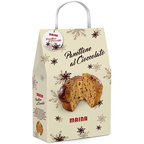 PANETTONE MAINA SHOPPER REGALO PANETTONE GOCCE CIOCCOLATO FONDENTE 750 GR NATALE