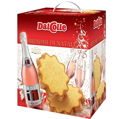 LE STRENNE DAL COLLE BRINDISI DI NATALE PANDORO + SPUMANTE ROSE' PANETTONE