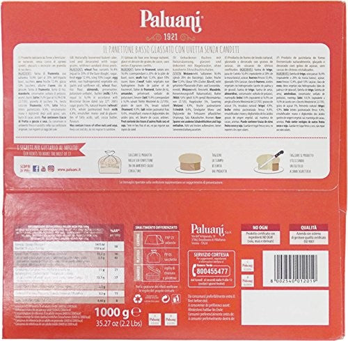 PANETTONE BASSO GLASSATO SENZA CANDITI 1000 GRAMMI