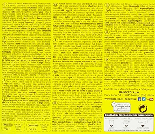 Balocco - Torta, con Crema al Limone, 400 g