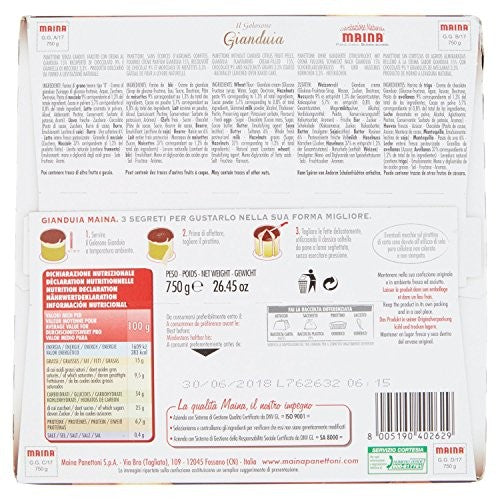 Maina Golosone Panettone Gianduia Gr.750