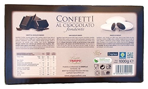 Crispo - Confetti al Cioccolato Fondente Bianchi