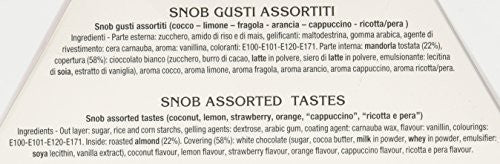 Confetti Crispo Confetti Snob Confetti con mandorla intera tostata, Rosa, 1 confezione da 500 grammi