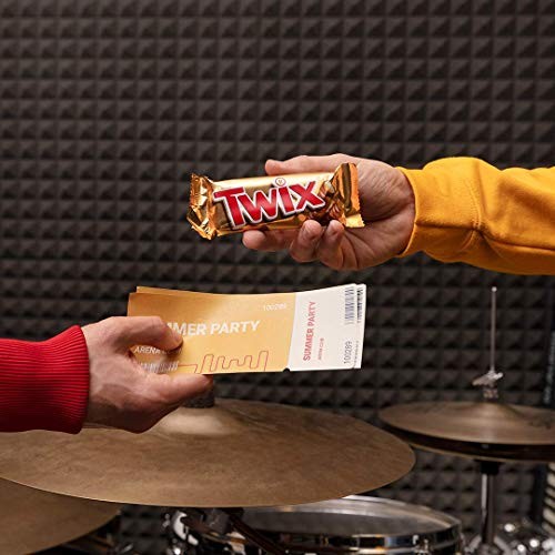 Twix, Barretta Snack con Biscotto Gustoso e Croccante Con Caramello Ricoperto di Cioccolato al Latte, 25 barrette x50g (1250g)