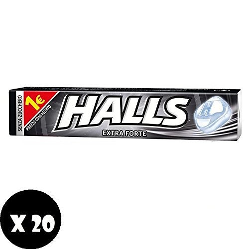Caramelle Halls Stick Nere Senza Zucchero 20 confezioni