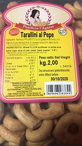 Tarallini Al Pepe Pugliesi Contenitore 2 kg