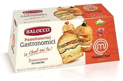 PANETTONCINI GASTRONOMICI BALOCCO DA FARCIRE - 3 PEZZI DA 80 GRAMMI - IN COLLABORAZIONE CON MASTERCHEF