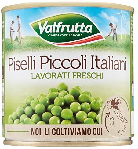Valfrutta Piselli Piccoli - Scatola da 410 gr – Raspada