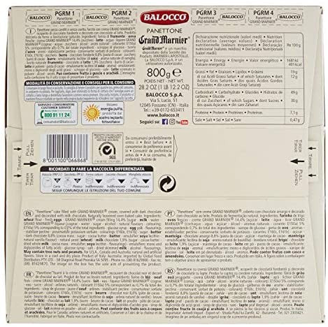 Balocco PANETTONE GRAND MARNIER, 800g Grand Orange