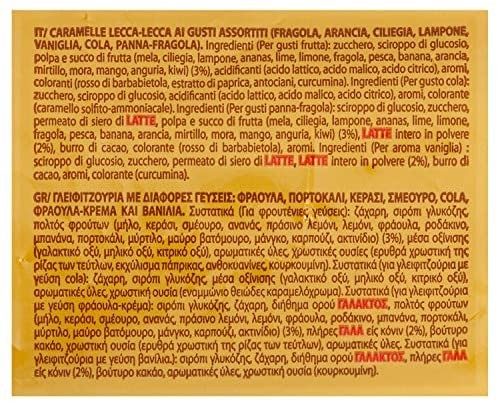 Chupa Chups Lecca Lecca The Best Of, Lollipop Assortiti Gusto Cola, Panna Fragola, Vaniglia, Lampone, Arancia, Fragola, Ciliegia