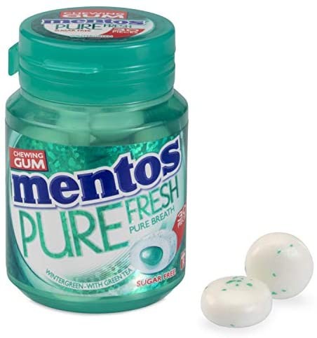 Mentos Gum Pure Fresh Wintergreen - 6 bottiglie