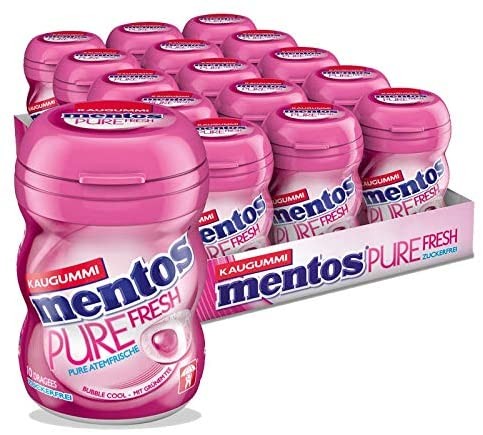 GOMME DA MASTICARE MENTOS PURE FRESH BUBBLE FRESH 15 X 20 GR SENZA ZUCCHERO