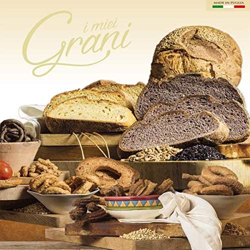 Focaccia barese - 2 confezioni da 600gr - Cottura ecologica - Farine macinate a pietra - Confezionata in ATM e inserita in un film plastico per alimenti