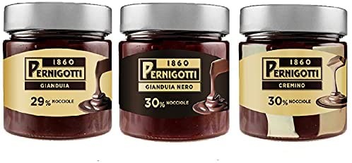 MIX CREME PERNIGOTTI 200g CREME GIANDUIA NERO CREMINO GIANDUIA CREMA SPALMABILE