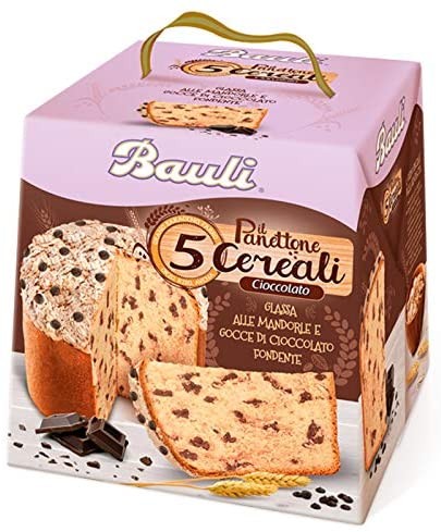 PANETTONE BAULI PANETTONE AI 5 CEREALI GOCCE DI CIOCCOLATO FONDENTE 600 GR
