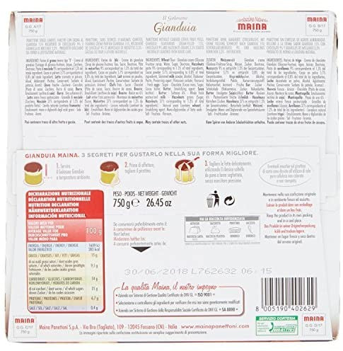Maina Golosone Panettone Gianduia - 750 gr