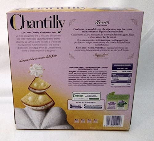 TORTA BAULI CHANTILLY 375g CREMA CON PANNA FRESCA PANDORO PANETTONE NATALE DOLCE