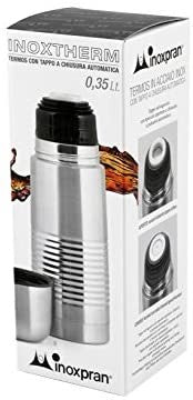 INOXPRAN 967 Termos Rigato, Metallo, Grigio, 7x7x19 cm