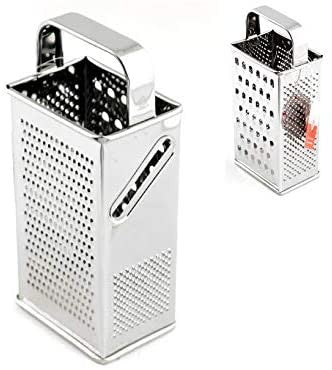 Home 0 Grattugia con 4 Lati, Acciaio Inossidabile, 10x7x22 cm