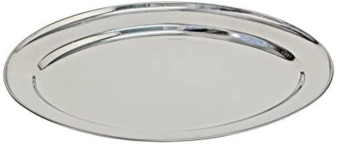 Royal Norfolk 7982050 Piatto Inox Ovale 50 Servizi Portata Arredo tavola Tessili, Alluminio, Acciaio