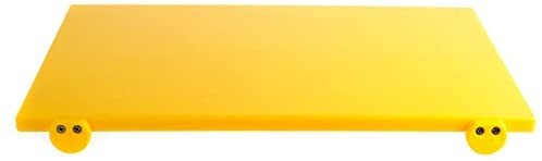 BERTOLI Tagliere plastica giallo con batterie 60x40x2 Accessori da cucina