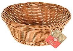 HOME 0 Set 3 Cestini Plastica Tondi Marrone 21 Contenitori E Sistemazione Armadio